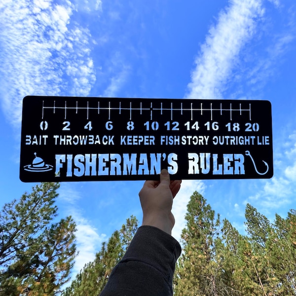 Joke Fish Ruler Funny Fishing Signs - Etsy