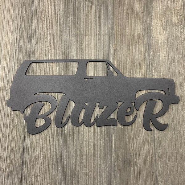 Classic Blazer - 2nd Generation - 1973-1991 - Metal Sign Cutout