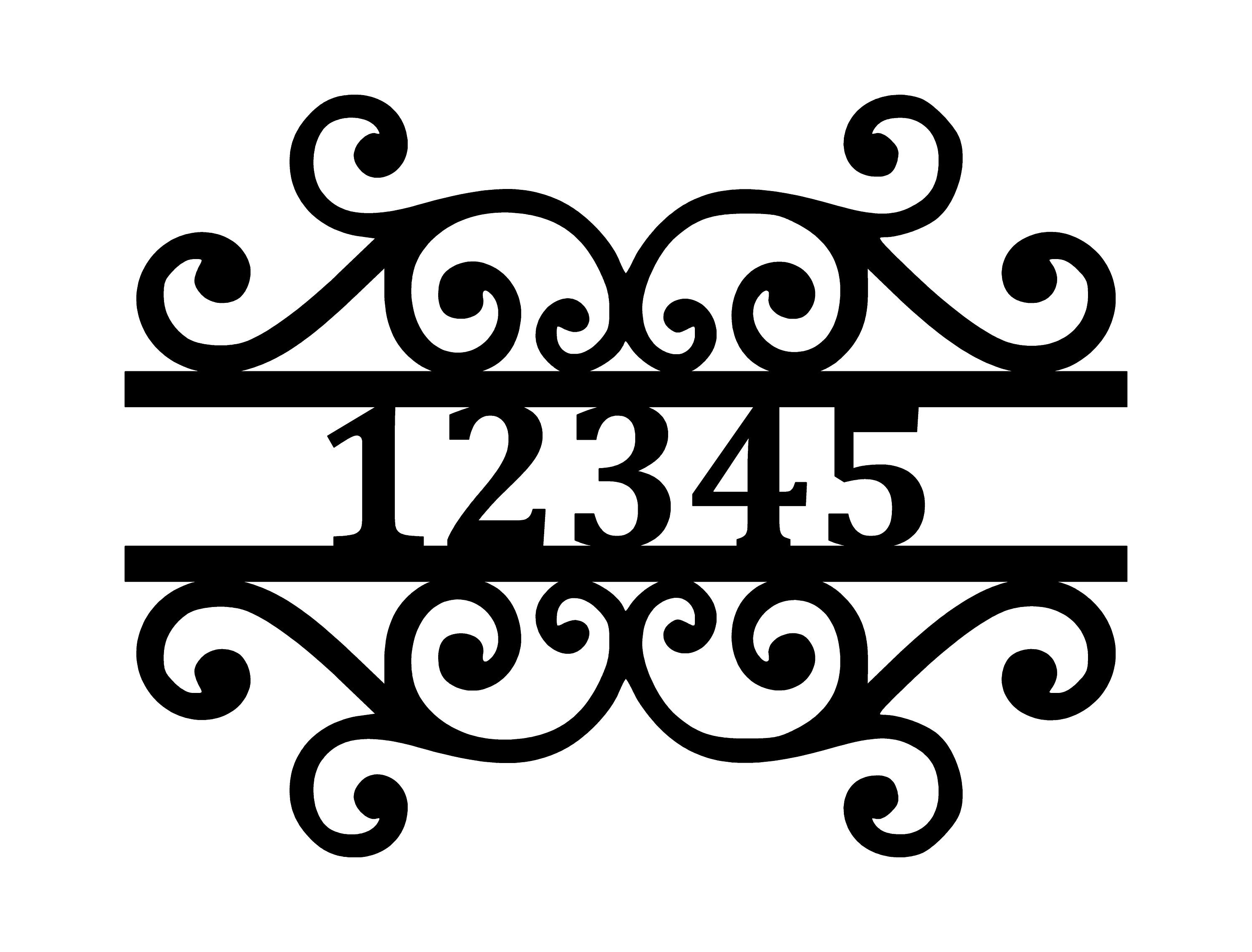 Personalized Address Metal Sign Cutout - Custom Address Sign ...