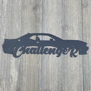 3rd Generation Challenger Metal Sign Cutout 2008-Present