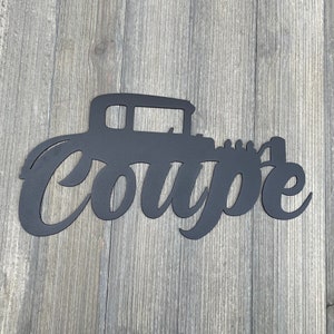1932 Ford Coupe Metal Sign Cutout