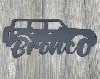 6th Gen 4-Door Bronco Expedition: Metal Sign Cutout (2021-Present)