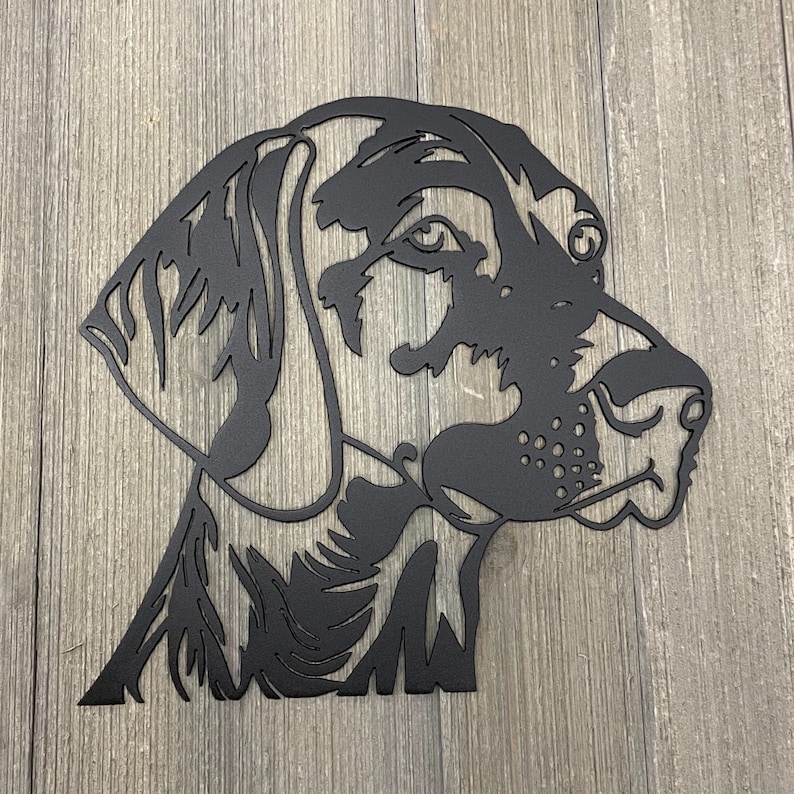 German Shorthaired Pointer Metal Sign Cutout (12x11)