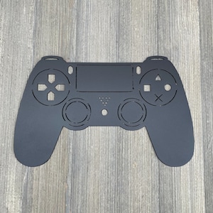 Gamer&#39;s Haven: Metal Sign with Sleek Gaming Controller Design – Wall Art for True Gaming Enthusiasts