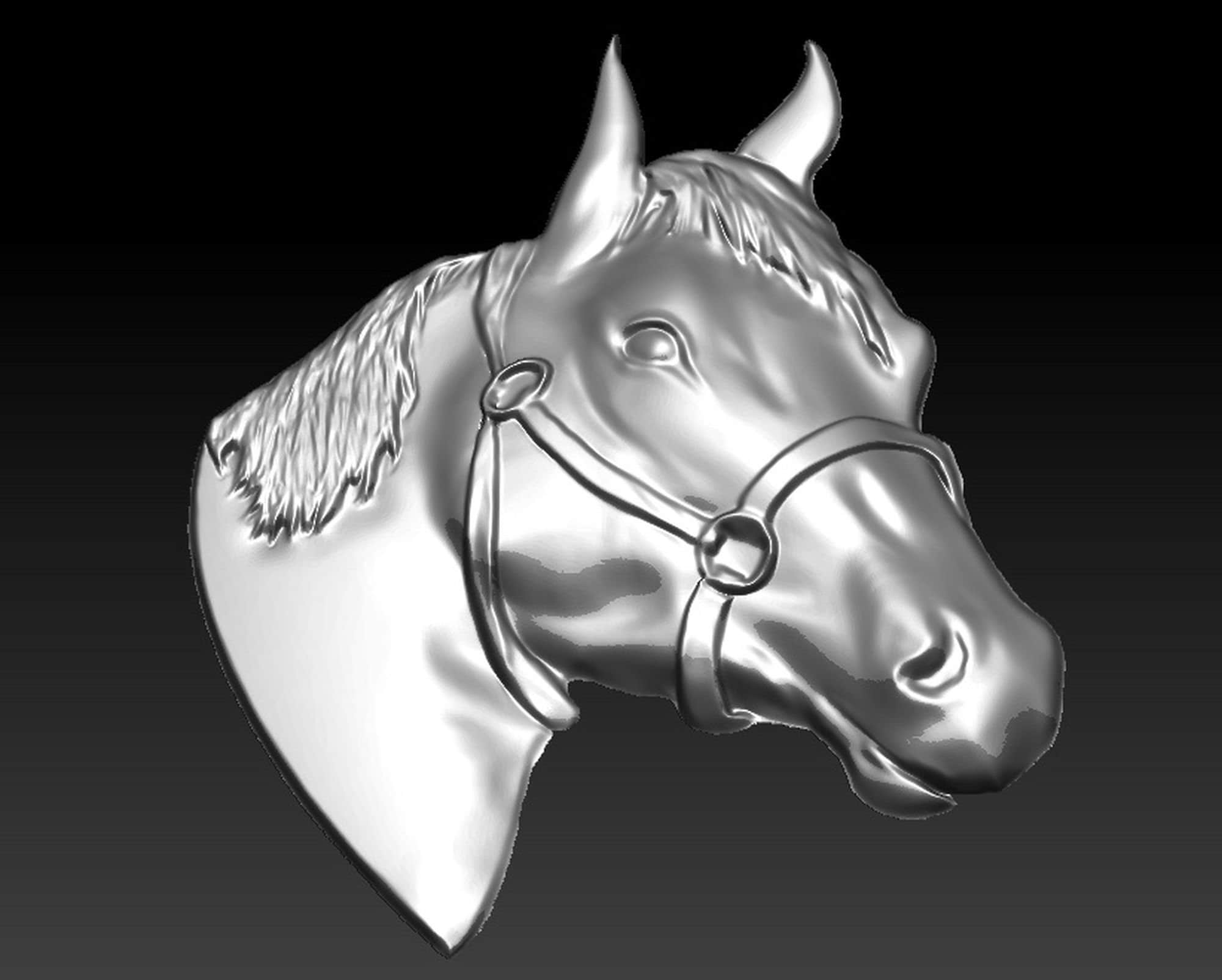 Heads of horses set of 6 STL Models for 3D printer and CNC Etsy