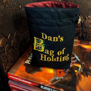 Bag of Holding – Handmade Dice Bag for Tabletop RPGs - Personalize