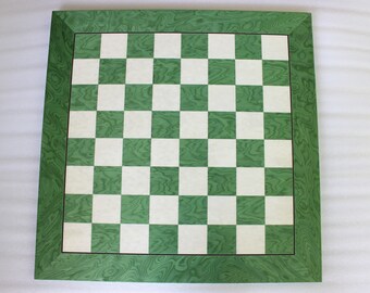 Green Ash Burl Wooden Chess Board - 60