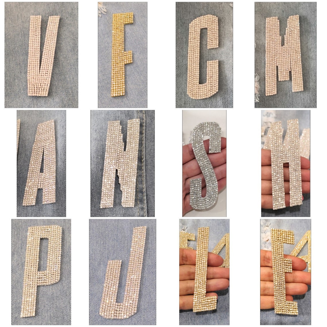 Iron On Patch/ Letter Patch/ Iron On Letters/ Letter sequin Etsy