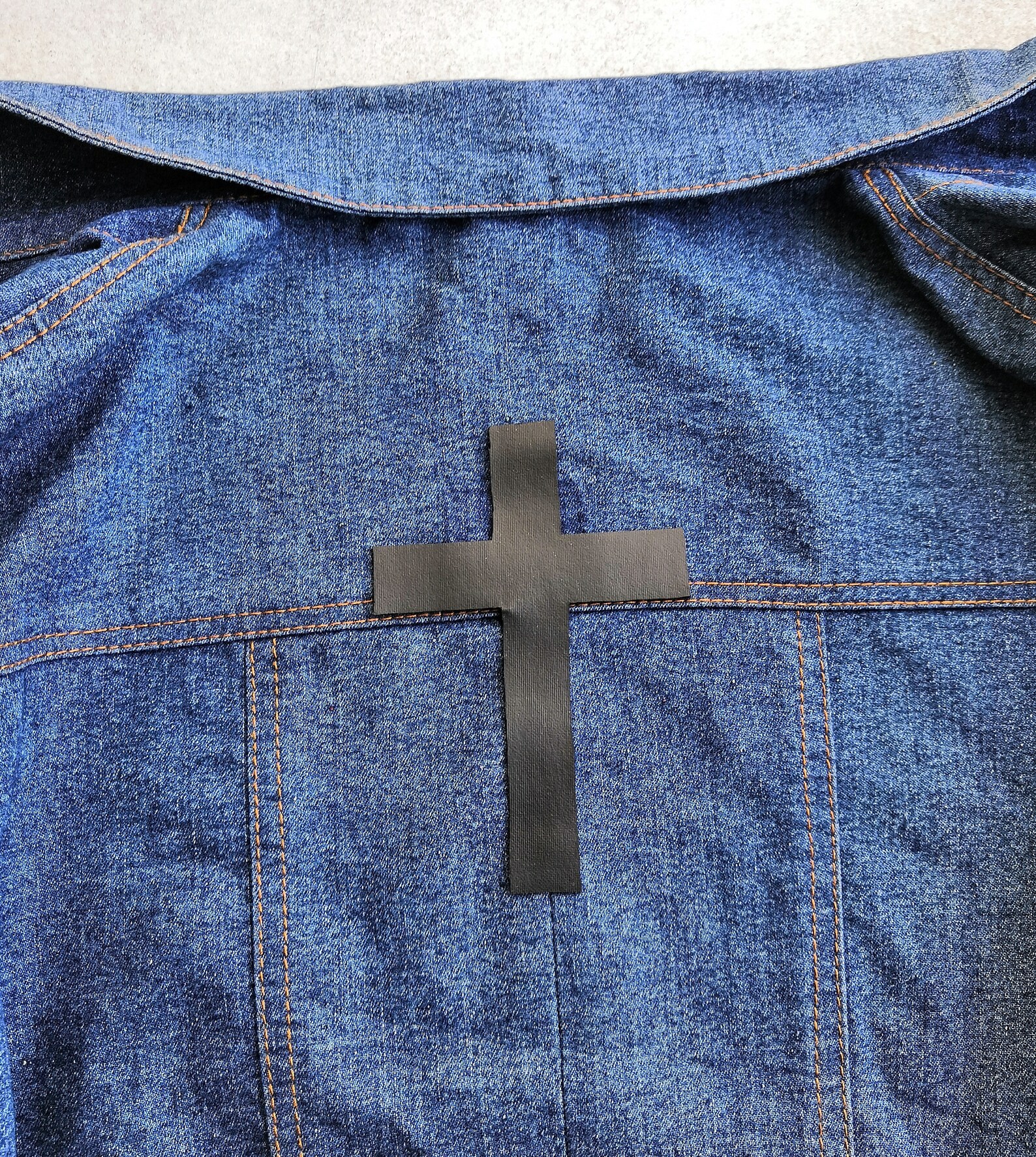 Leather Cross patch/ 29 Large patch cross/ Cross Etsy