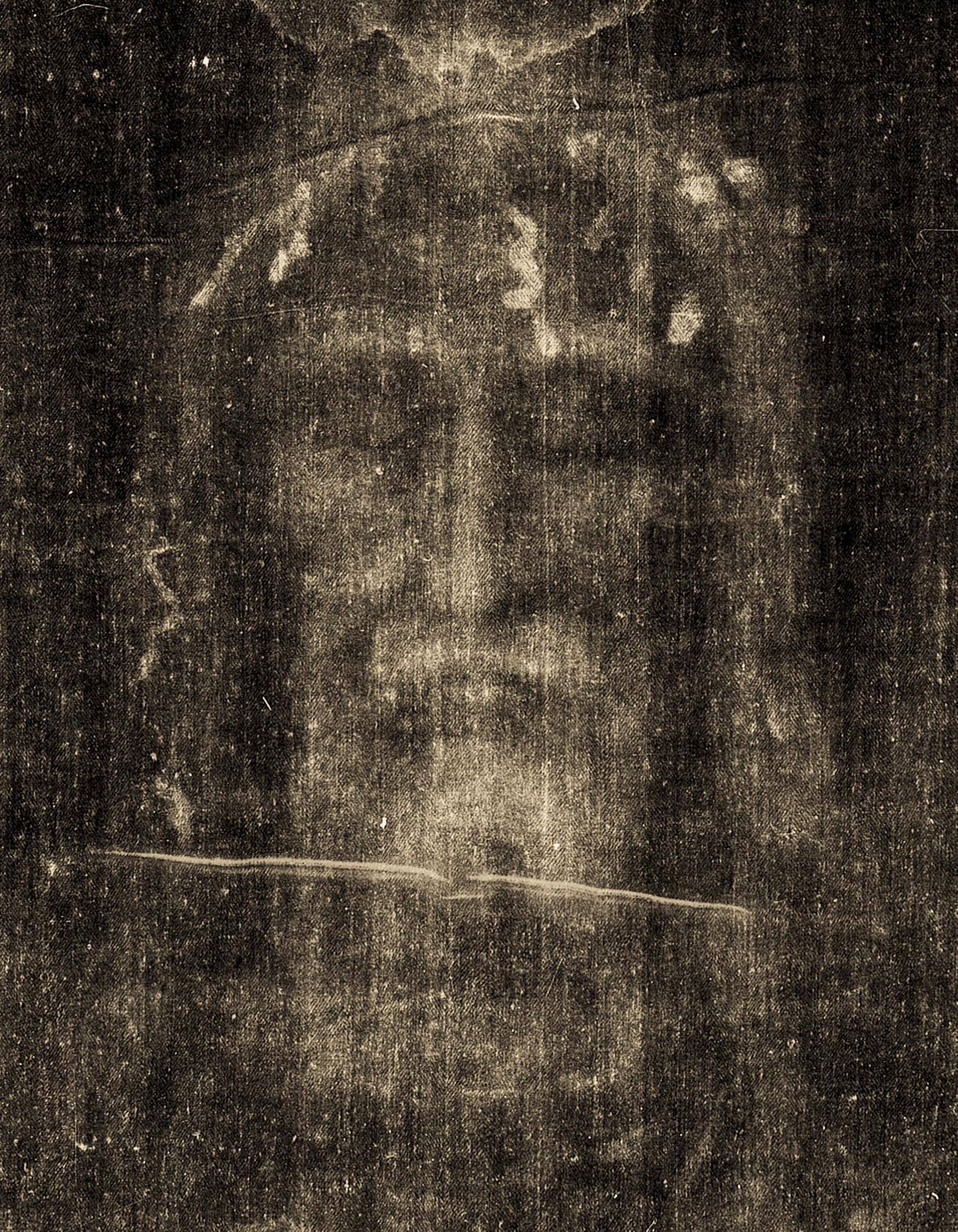 Life Size Shroud of Turin Waxed Canvas Wall Hanging Stunning
