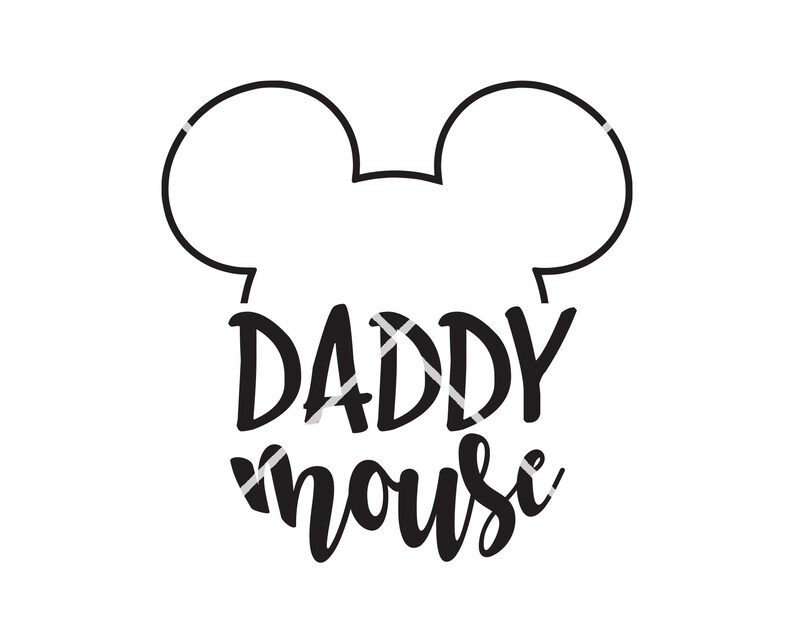 Disney SVG Daddy Mouse Micky Shirt decal transfer vinyl SVG cutting machine pdf eps jpg png Download Print iron on Design