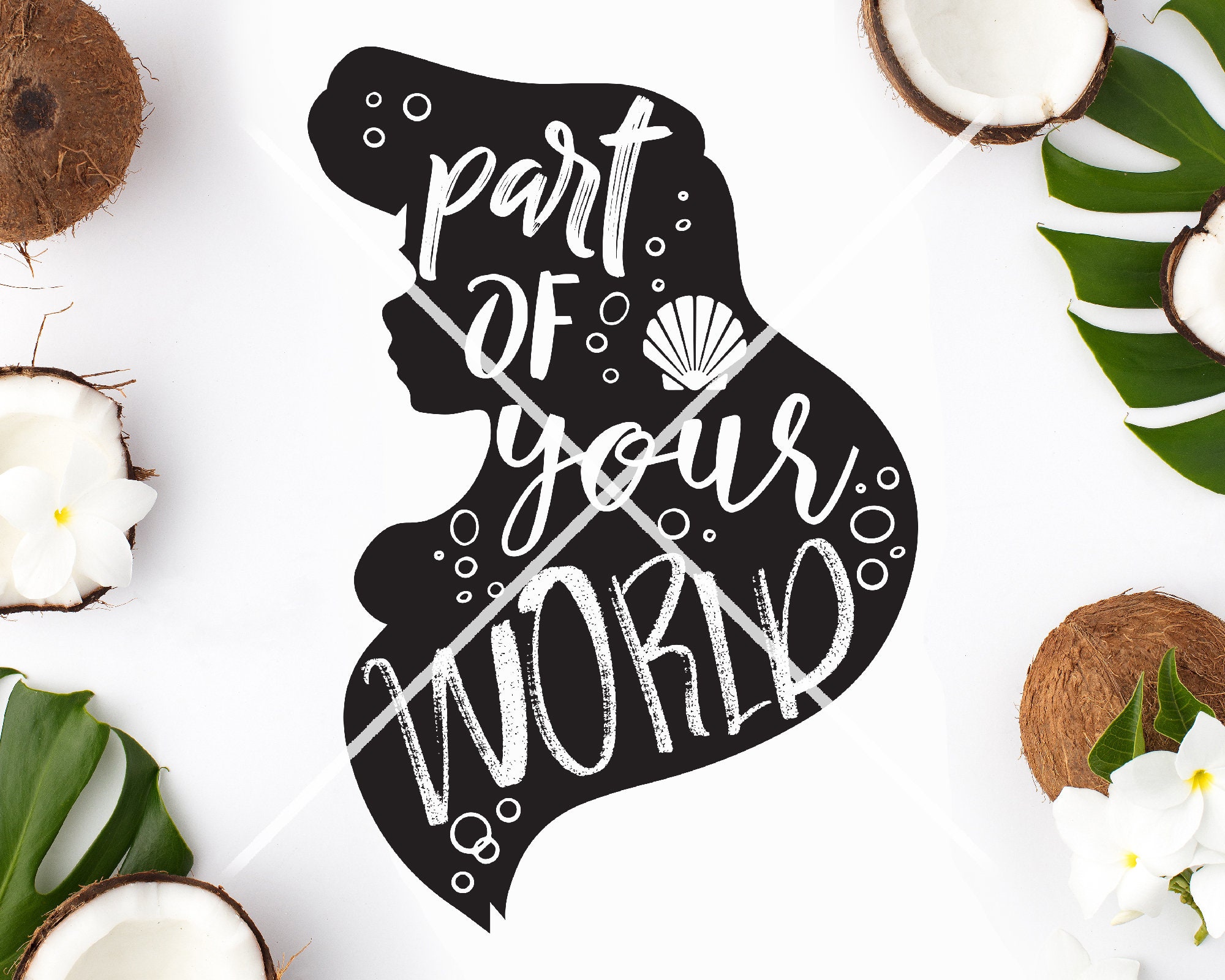 Download Ariel Disney Svg Little Mermaid Part Of Your World Word Art Etsy