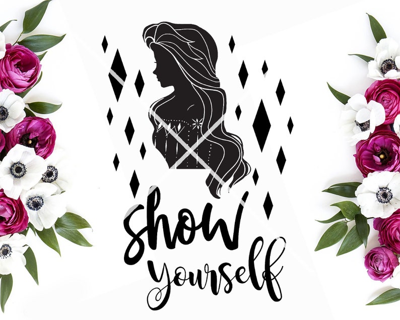 Frozen 2 SVG Elsa Show Yourself Disney silhouette white dress | Etsy