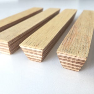 Birch ply handles Birch wood handle Handles for cabinet zdjęcie 1