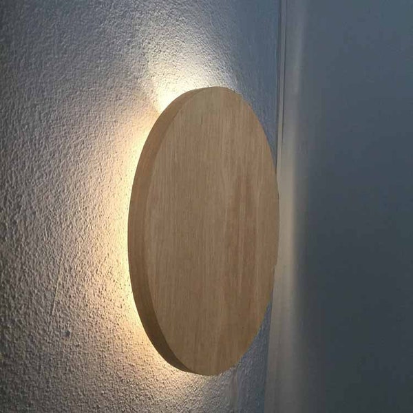 Applique ronde minimaliste - applique murale enfants | applique murale chambre | Lampe de chevet | Lampadaires modernes | Luminaires en bois | Conception de mur