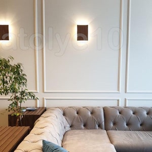 Wooden Sconce Lighting | Led Wall Lamp | Wooden Wall Light | Bedside Wall Lamp | Modern Wood Light | Minimalistic wall light