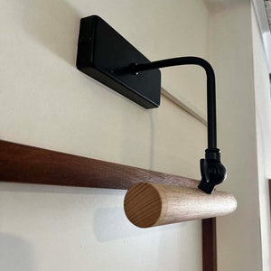 Picture Light - Art Lighting - Adjustable Fixture - Hand Made - wooden detailed picture lighting - LED Picture Light -Contemporary Art Light