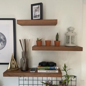 Floating Wooden Shelf | Kitchen Shelf, Modern Shelf, Rustic Floating Shelves, Floating wood sahelves, Modern Floating Shelves, Shelves