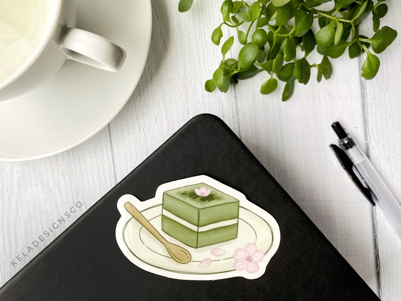 Matcha Treats Vinyl Sticker Set Stickers for Laptop, Water Bottle, Phone Case Die-Cut Decal Includes 3 Stickers image 2