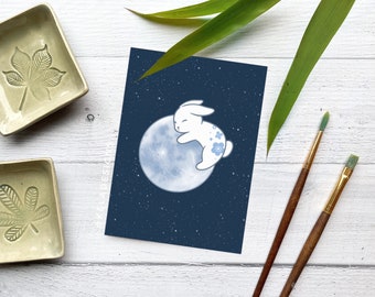 Year of the Rabbit Greeting Card | Lunar New Year 2022 | Folded Blank Card for Birthday, New Year, Chinese New Year, All Occasion