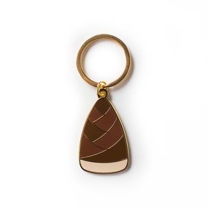 Bamboo Shoot Metal Keychain Asian Food Gold Hard Enamel Keychain Accessory for Keyring, Purse, Backpack image 2