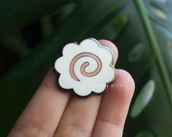 Fishcake Narutomaki Enamel Pin | Japanese Kamaboto Snack | Hard Enamel Pin | Accessory For Food Lovers | Lapel Pin