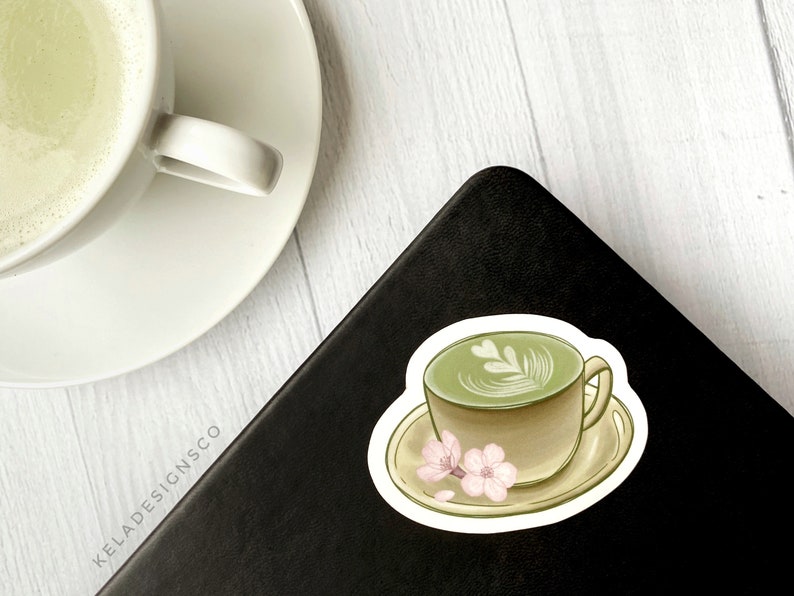 Matcha Treats Vinyl Sticker Set Stickers for Laptop, Water Bottle, Phone Case Die-Cut Decal Includes 3 Stickers image 3