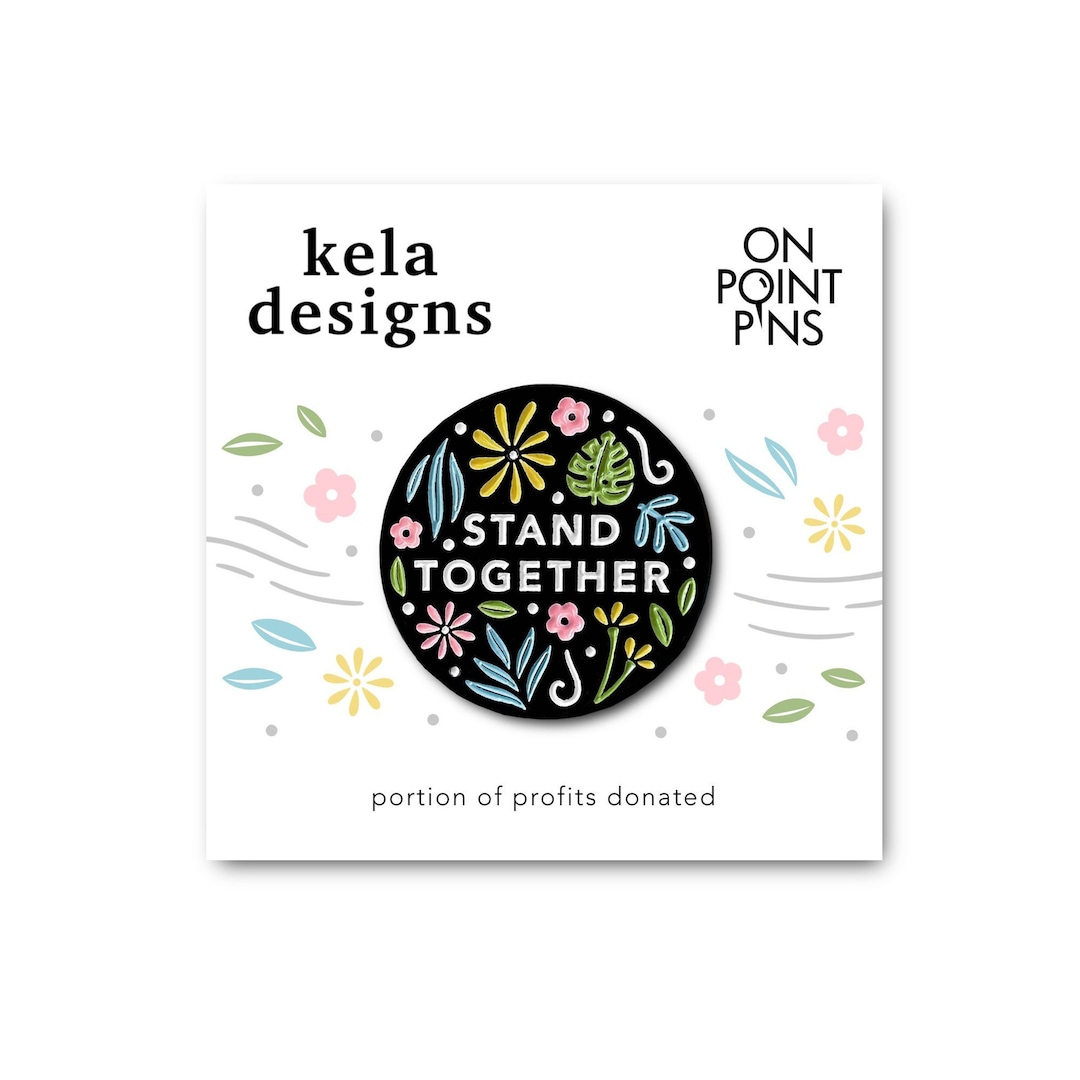Stand Together Pin | Anti-racism Ally | AAPI Ally | Soft Enamel Lapel ...