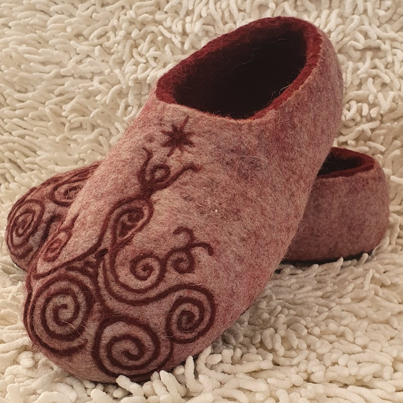 felted wool slippers