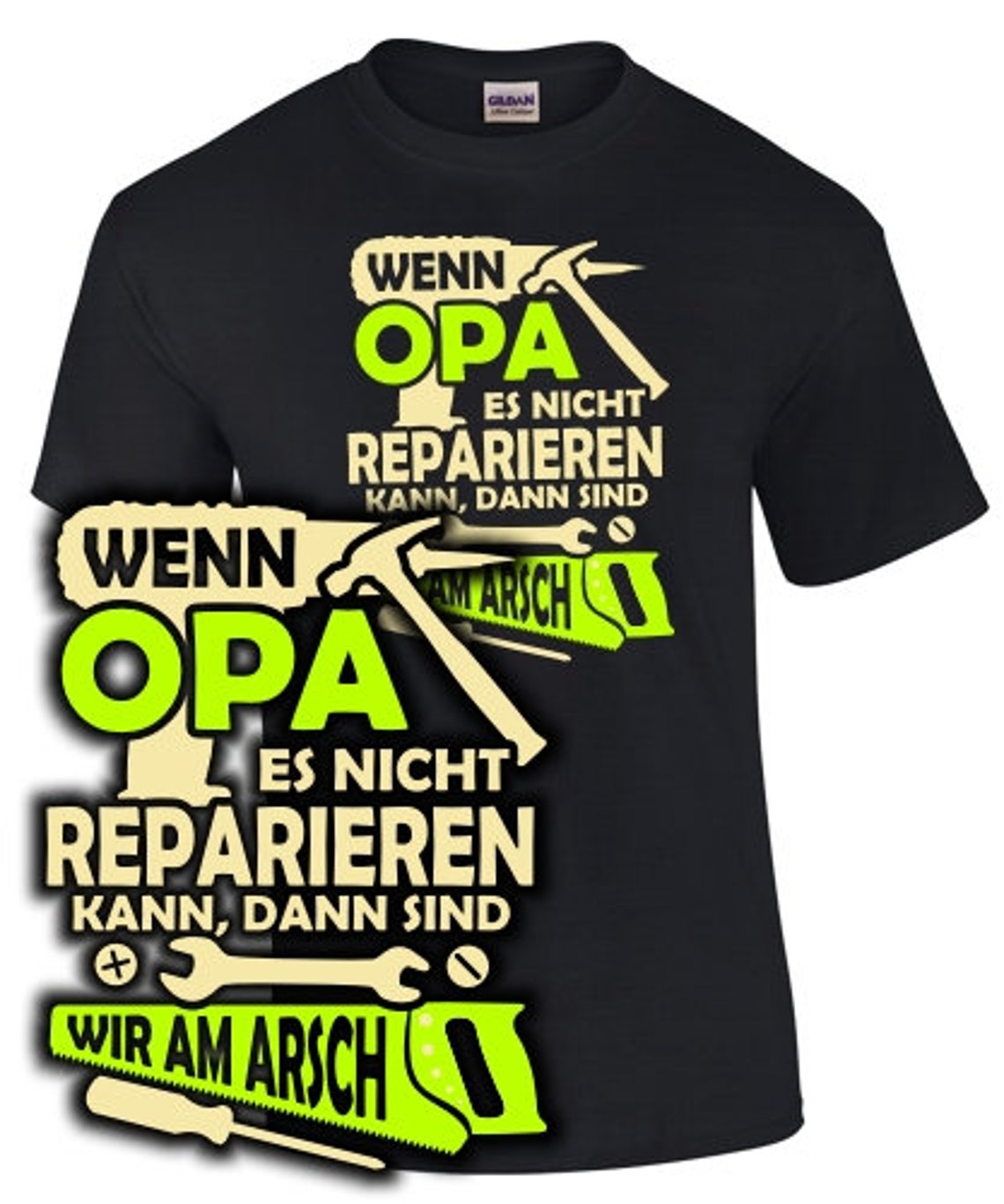 Opa TShirt lustig Spruch WENN OPA es nicht reparieren kann Etsy.de