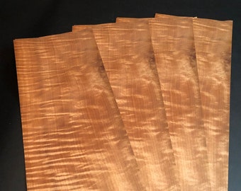 12 MAPLE NATURAL VENEER WOOD SHEETS-30X24CM