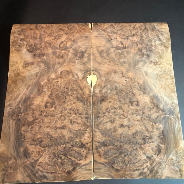 Paper backed walnut burl veneer