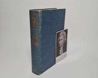 Mozart Vintage Book + Postcard, The Man & His Works 1938 Hardback, W J Turner, Famous Composer