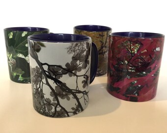 City Trees Mug - Single mug, you choose:  Dogwood, maple, fig or larch - Urban trees - Nature mugs