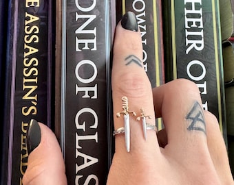 TOG Inspired Adjustable Double Sword Ring