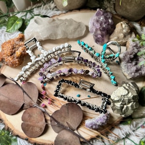 Gemstone Hair Claw Clip
