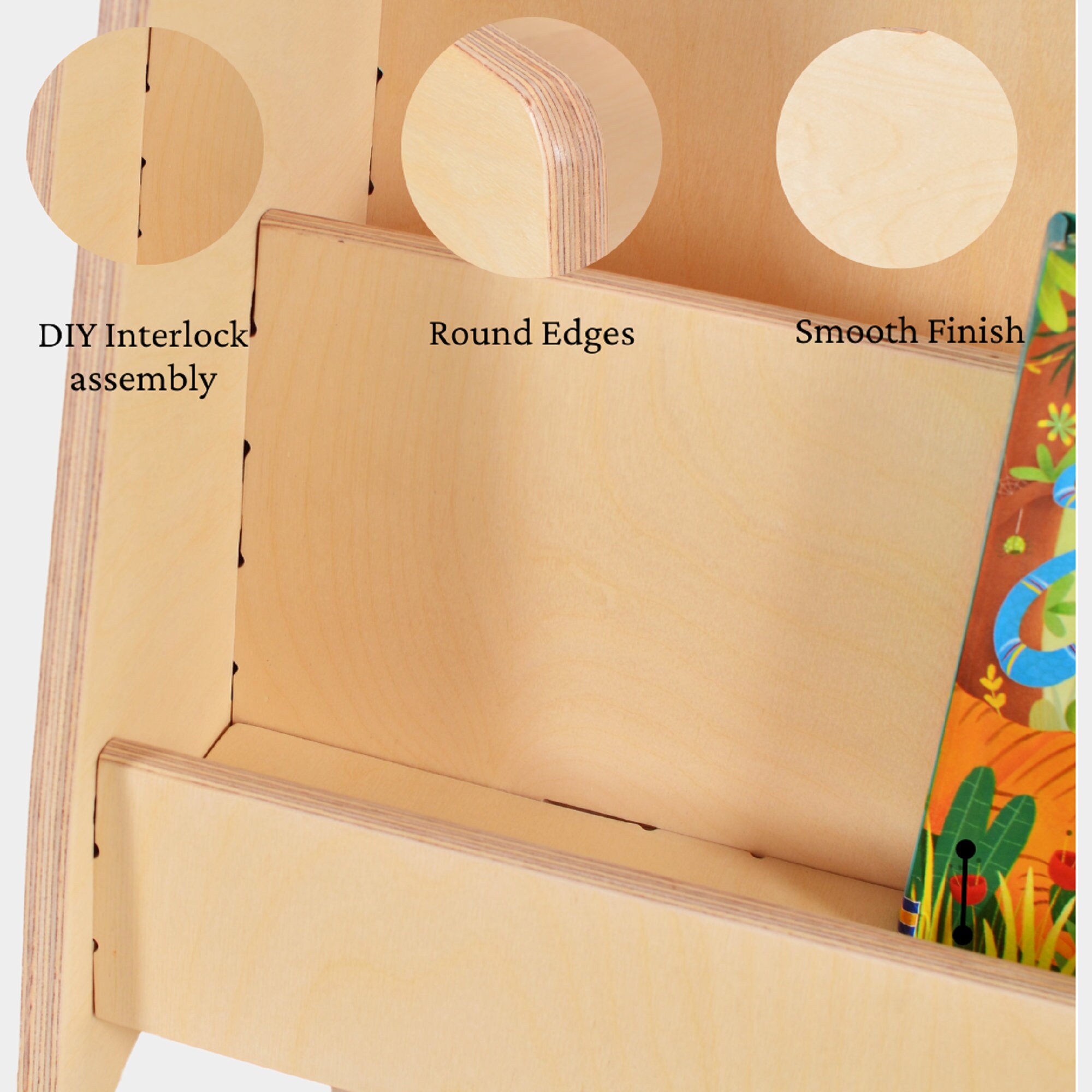 Nursery Low Bookshelf Small Kids Montessori Bookshelf Etsy