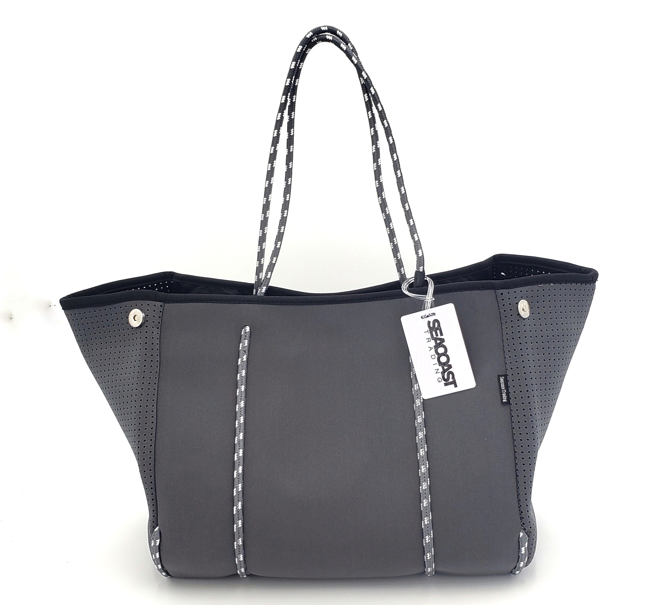 Seacoast Trading Neoprene Beach Bag Tote W/ 2 Zippered Etsy