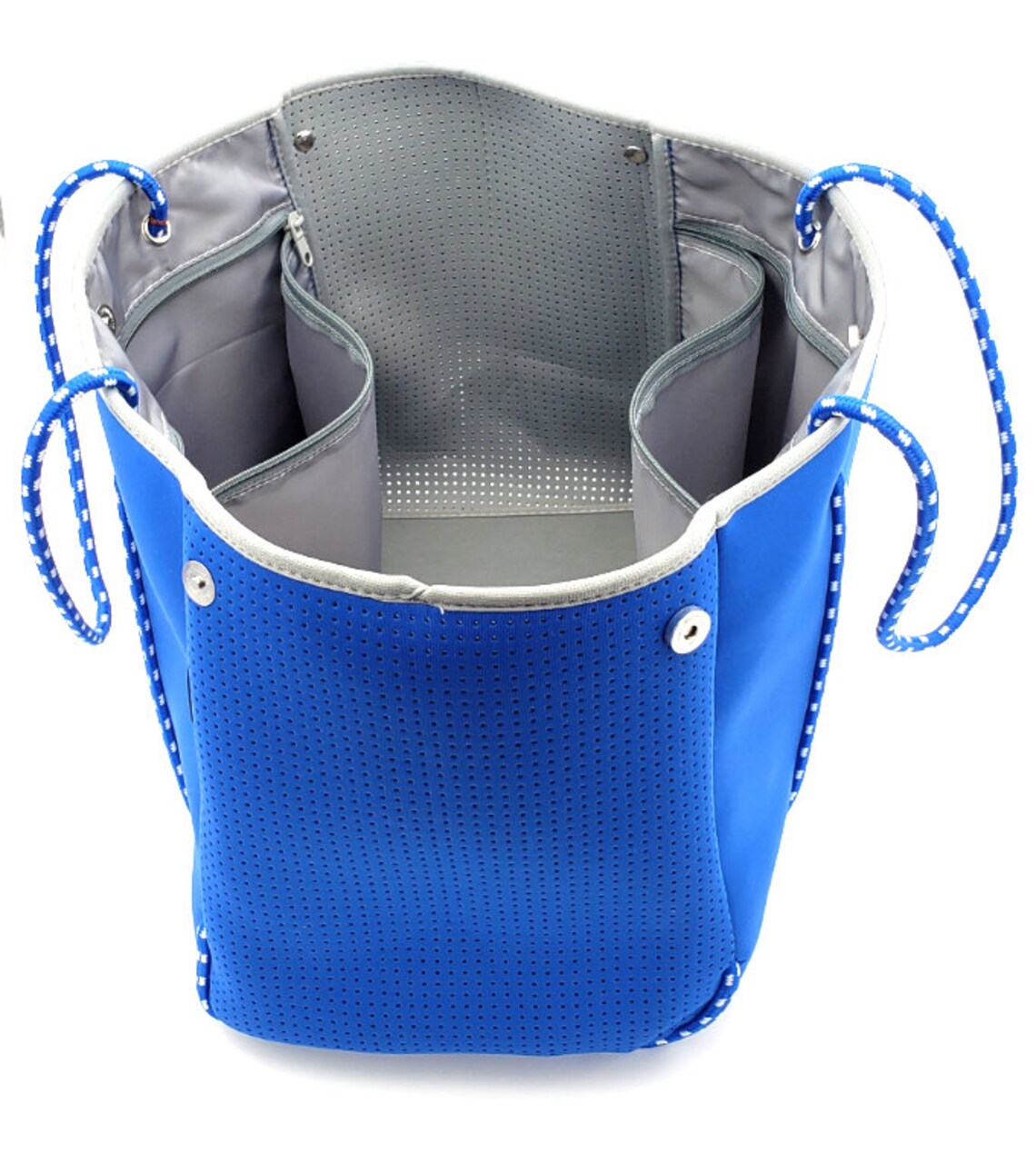 Seacoast Trading Neoprene Beach Bag Tote W/ 2 Zippered Etsy