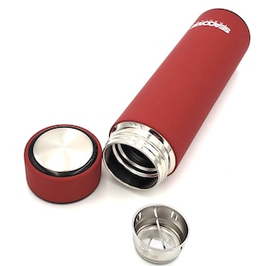 Double Wall Insulated Stainless Steel Coffee, Tea, Water Bottle w/infuser Perfect for Loose Leaf Tea, Coffee, Ice Cold Water ( Red )