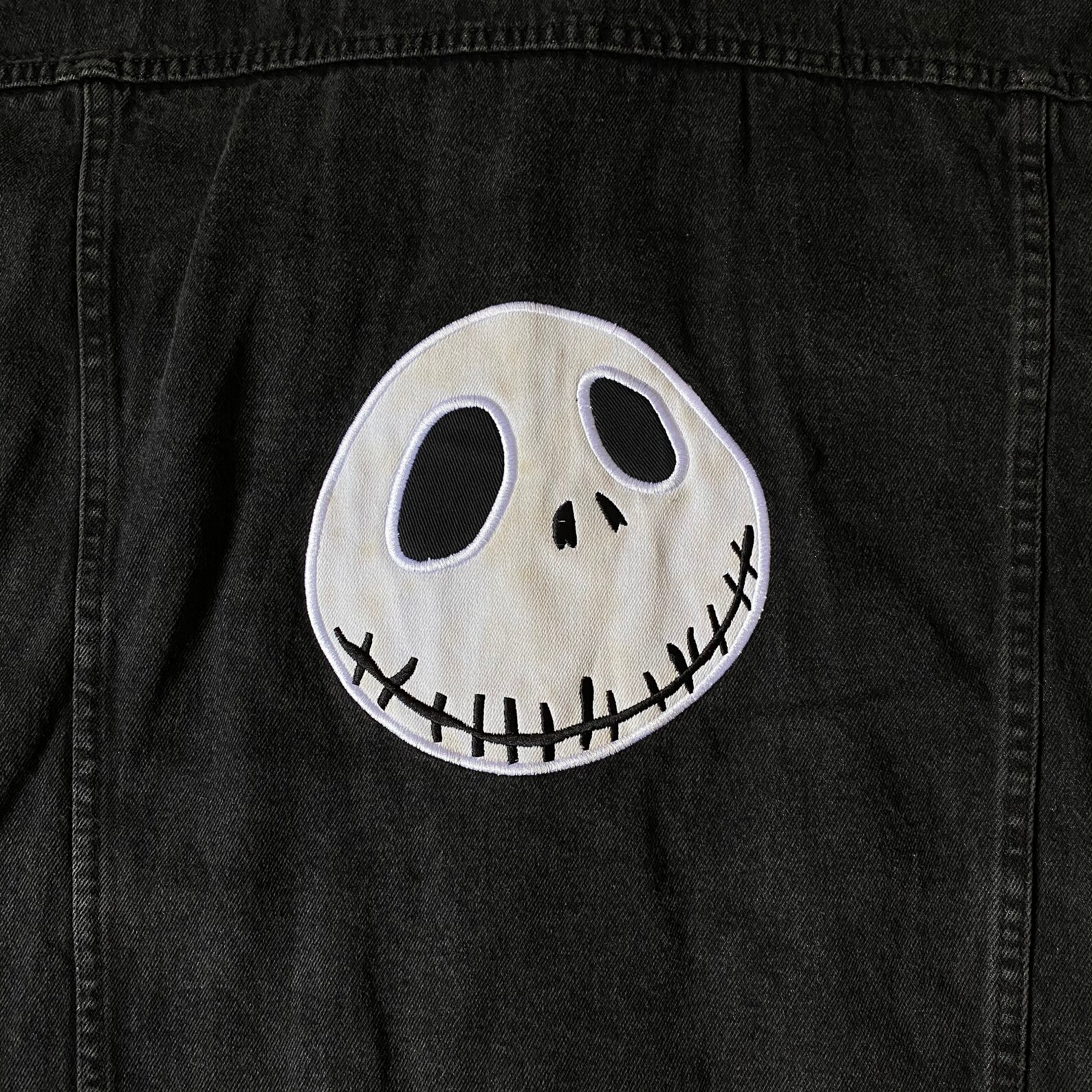 Vintage The Nightmare Before Christmas Denim Jacket with Etsy