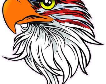 American Flag POW MIA Eagle 2 Decal / Sticker Great for Car - Etsy