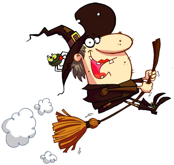 Halloween Funny Witch Wall Decor Decal