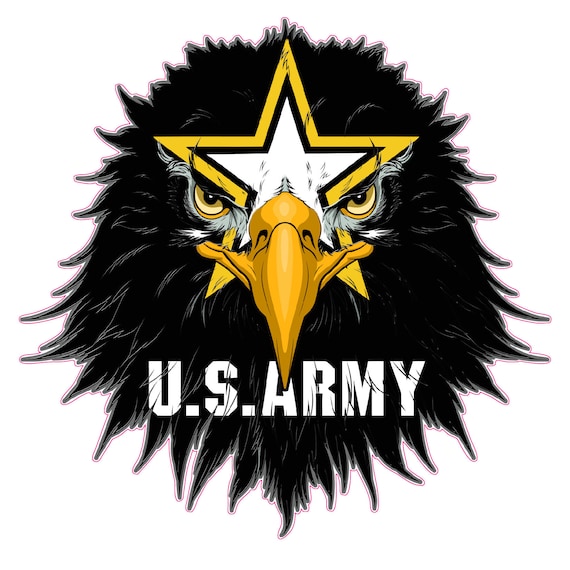 Army Eagle Head  decal sticker