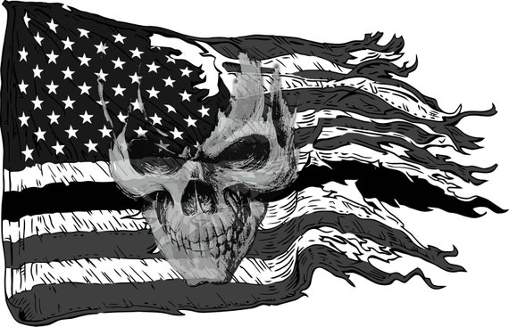 Digni Biker Skull Flag – 90x150cm Raised Print, 100% Polyester