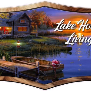 RV camper Graphics Camping Lake life living decal