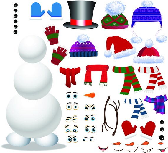 Build a Snowman Wall Decor Decal