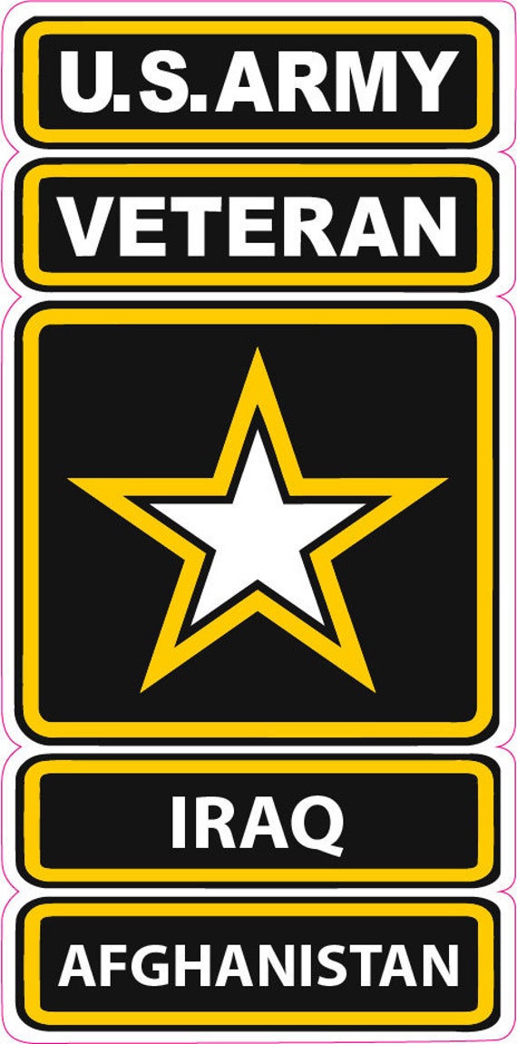 U.S. Army Veterans Iraq, Afghanistan decal sticker
