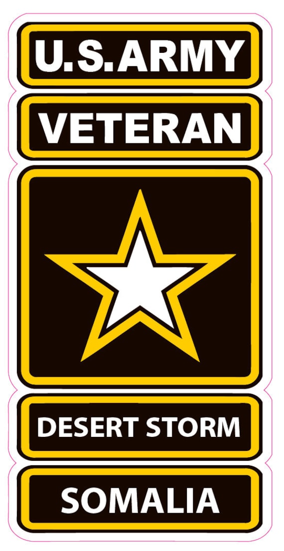 U.S. Army Veterans Desert Storm, Somalia Decal sticker