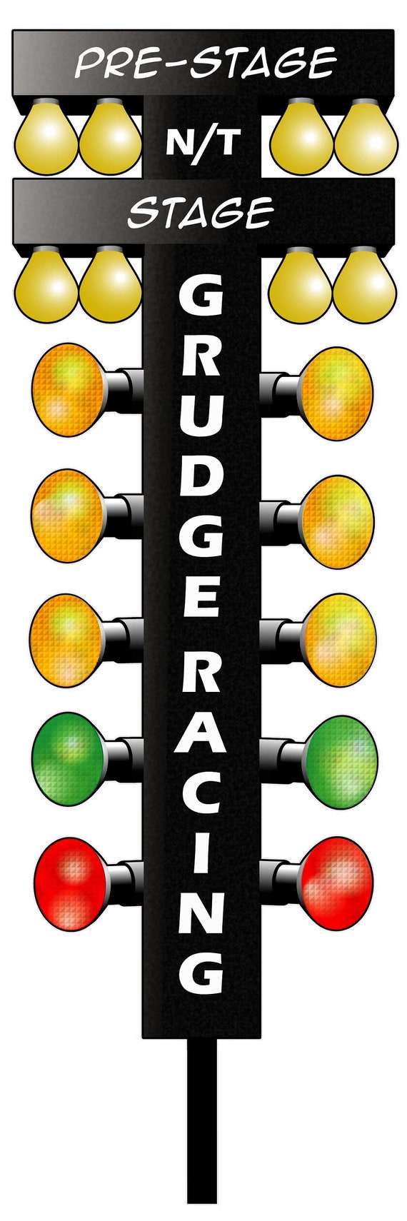 Grudge Racing Drag Tree Decal